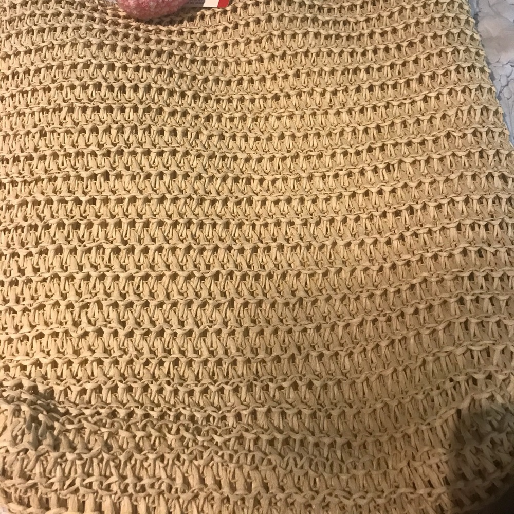 Woven Tote Bag with Lining